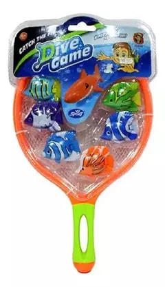 Juego Para Pileta De Atrapar Peces Con Red + 6 Peces - comprar online