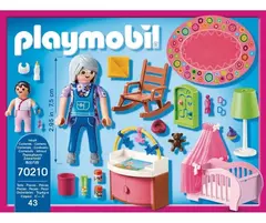 Figura Armable Playmobil Habitación Del Bebé 43 Piezas 70210 - tienda online