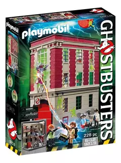 Playmobil Ghostbusters Cuartel Parque De Bomberos 9219 - Estación De Bomberos De Los Cazafantasmas - comprar online
