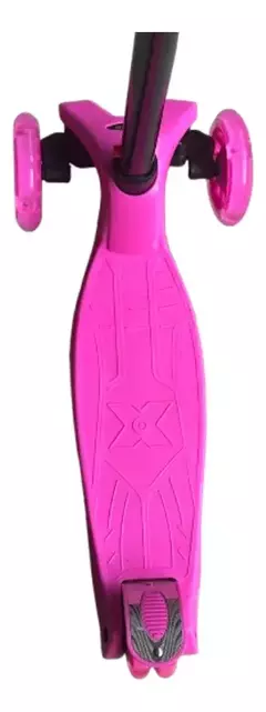 Monopatin Reforzado Aluminio Con Luces Liso Rosa - comprar online
