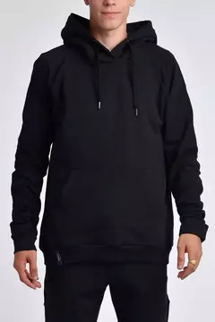Buzo básico frisa negro Okiwama Unisex Talle 14 - 16 - 18 escolar - comprar online