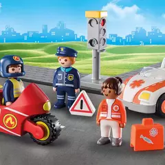Imagen de Playmobil 123 Heroes Del Día A Dia Policías, Bomb Méd 71156