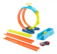 Pista Hot Wheels Pack Doble Loop Track Builder Mattel en internet