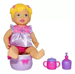 Muñeca Aprendiendo A Ir Al Baño Little Mommy Inodoro Sonidos - Pichoncitos