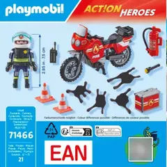 Playmobil City Action 71466 - Moto De Bomberos - tienda online