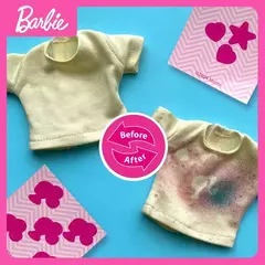 Imagen de Ropa Muñeca Barbie Set Splash irbrush Studio Diseñadora Moda 25pcs