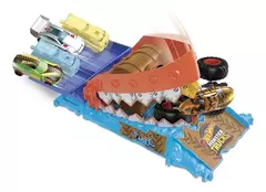 Pista De Autos Hot Wheels Monster Trucks Treasure Chomp Color Treasure Chomp Challenge - Pichoncitos