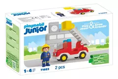 Playmobil Junior: Camión De Bombero 71683 - Pichoncitos