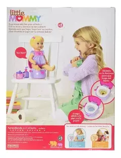 Muñeca Aprendiendo A Ir Al Baño Little Mommy Inodoro Sonidos - tienda online
