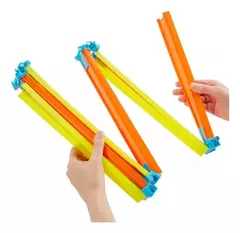 Hot Wheels Track Builder Paquete De Pistas Plegable Con Auto - Pichoncitos