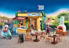 Figura Armable Playmobil City Life Pizzería Con 167 Piezas 70336 - tienda online