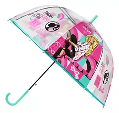 Paraguas Infantil Wabro Barbie Licencia Lluvia Automatic - comprar online