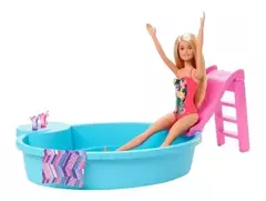 Barbie Piscina Pileta Con Muñeca Mattel en internet