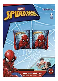 Flotadores Bracitos Infantiles Spiderman Hombre Araña Marvel Recomendado De 3 A 6 Años 23cm X 15cm Bestway - comprar online