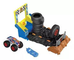 Hot Wheels Monster Trucks Pista De Juguete Arena De Demolición Race Ace Color Multicolor en internet