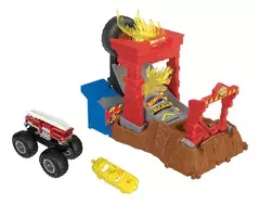 Hot Wheels Monster trucks Pista De Juguete Arena De Demolición 5-alarm Color Multicolor - Pichoncitos