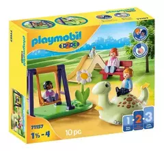 Figuras Para Armar Playmobil 1.2.3 Parque Infantil 10 Piezas 71157 - comprar online
