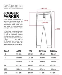 Jogger Parker Rústico Negro Unissex talle S-M-L-XL - Pichoncitos