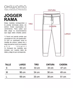 Jogger Jogging Rama Okiwama Frisa marino Unisex - Pichoncitos