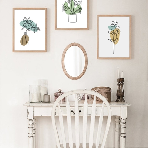 TRES ILUSTRACIONES BOTÁNICAS