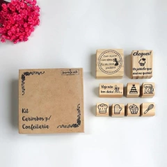 kit carimbos para confeitaria - comprar online