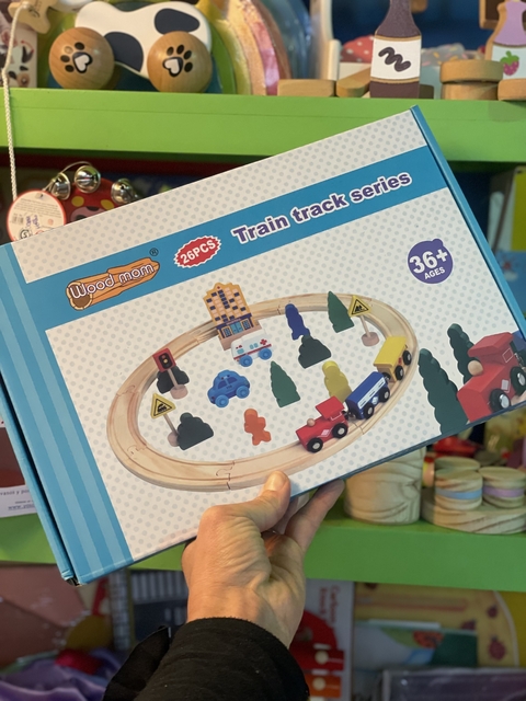 Tren didáctico de madera