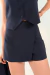 Short Saia Alfaiataria Notting Hill - Azul Marinho