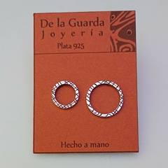 Aros círculos de Plata - tienda online