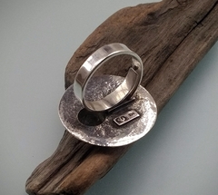 Anillo de Plata 925 y Cuarzo con Turmalina - De la Guarda Joyería