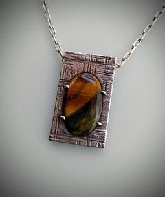 Colgante con Ojo de tigre - De la Guarda Joyería