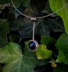 Colgante de Plata 925 con Obsidiana Negra - De la Guarda Joyería