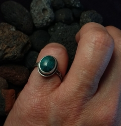 Anillo de Plata 925 con Crisocola