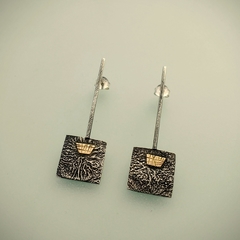 Aros de Plata 925 y Oro 18k - comprar online