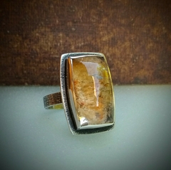Anillo de Plata 925 con Cuarzo lodolita