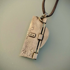 Imagen de Colgante de Plata 925 con Sodalita y Cimofana (Crisoberilo Ojo de gato)