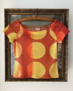 Remera traslúcida círculos