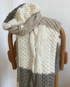 Bufanda y gorro tejido artesanal - comprar online