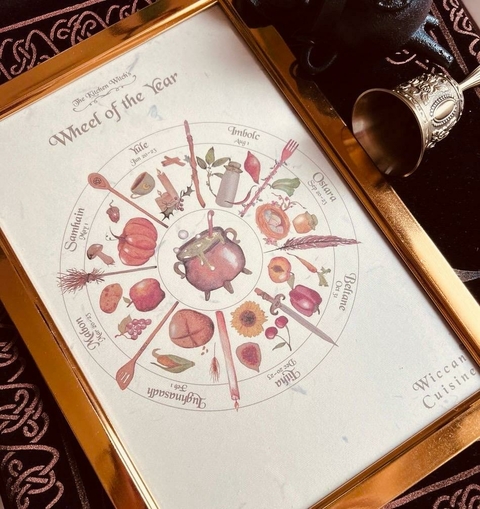 LÁMINA RUEDA DEL AÑO HEMISFERIO SUR - comprar online