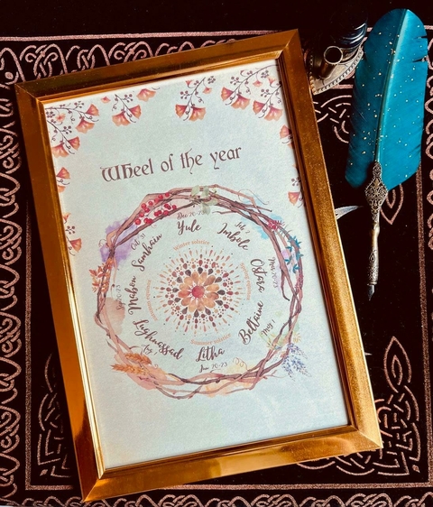 LÁMINA RUEDA DEL AÑO HEMISFERIO NORTE