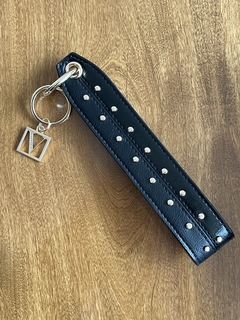 LLAVERO VS NEGRO CON TACHITAS DORADAS , WRISLET STRAP - comprar online