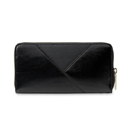 BILLETERA NEGRA CON DETALLES EN TACHAS DORADAS - comprar online