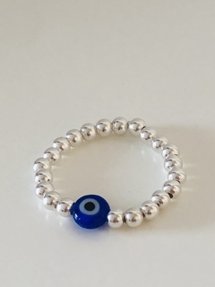OJO TURCO , PERLITAS DE PLATA, ELASTICO