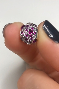 BOLITA PAVE CORAZONES ROSAS Y FUCSIAS - comprar online