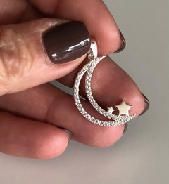 LUNA PAVE CRISTAL Y ESTRELLAS - comprar online