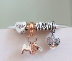 MOM, LETRAS COLGANTES SILVER Y GOLD ROSE - comprar online