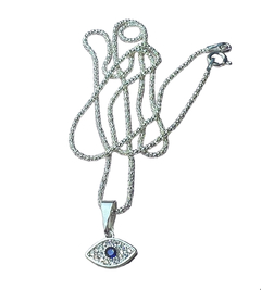 CADENA Y OJO TURCO PROTECTOR PAVE
