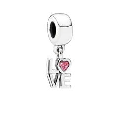 LOVE SILVER, DETALLE EN PIEDRA FUCSIA