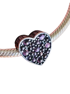 CORAZON BURBUJAS LILA