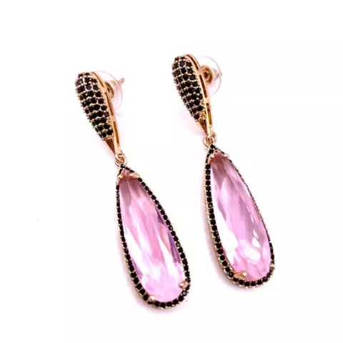 Brinco Folheado Zirconias Debora By Peça Rara