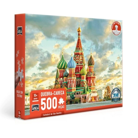 Quebra-cabeça Catedral de São Basílio - 500 peças - 2937 - Game Office